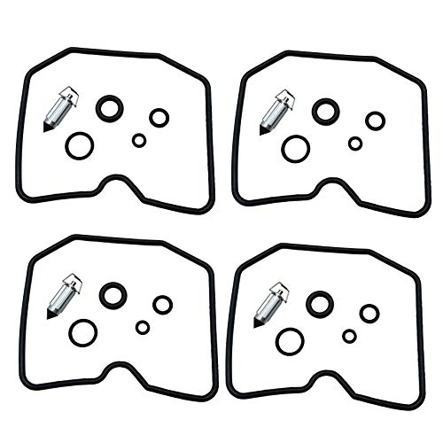 カワサキ ZZR 250/ZRX400/ゼファー 400/GPX250 のためのキャブレターの修理キットの適合、含まれているフロート針の弁の洗濯機 O リングのシールのキット-4set