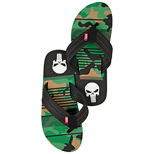 The Punisher Marvel Camo Flip Flop Sandals Large4