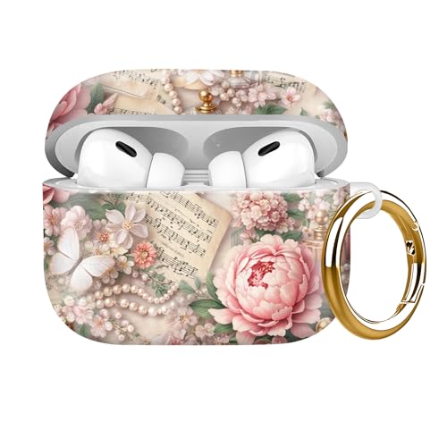 �ϏՌ��P�[�X�J�o�[ AirPods Pro ��2����(2023/2022) & ��1����(2019)�Ή� �t���{�f�B�ی� TPU�V�F�� �L�[�`�F�[���t�� �j�����p (���g���s���N�t�����[)