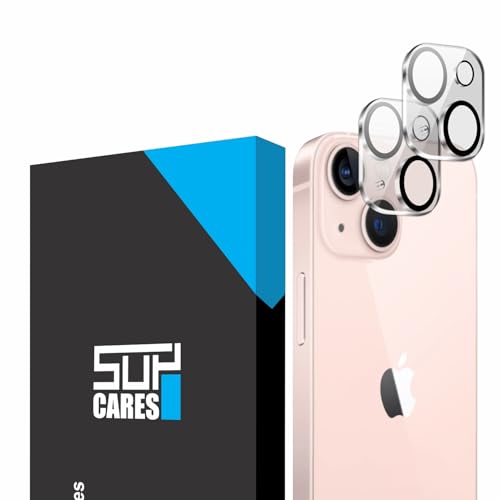 Image of SupCares Premium Camera Lens Protector Tempered Glass Compatible For iPhone 15 and iPhone 15 Plus With Installation Kit | Edge to Edge Coverage | Transparent | Pack of 2