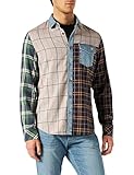  Desigual CAM_Mario Camisa, White, XXL de los Hombres