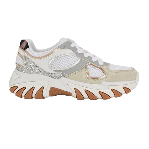Guess Women's Norina Sneaker, Light Grey Multi 050, 8.5 by GUESS - Used condition - Image 6