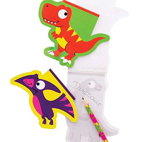 Baker Ross AX609 12 Dinosaurus Notitieboekjes - 12 Stuks, Tekenblokken Voor Kinderen, Ideaal Vulmiddel Voor Feesttassen - Image 4