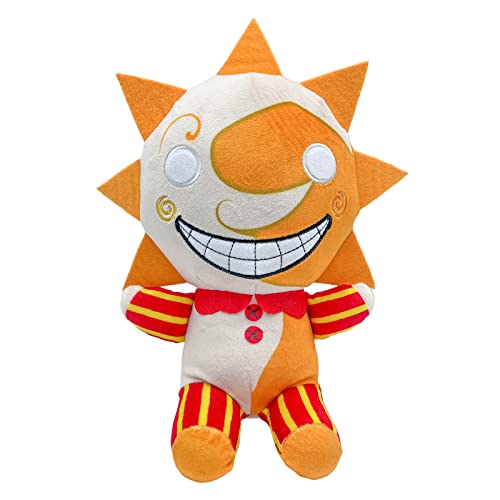 Sundrop FNAF Plush Figure Toy, Sundrop and Moondrop Cartoon Plush Clown Figure Cartoon Plush Toy, Plush Collection Stuff Animals Birthday Gift for Fans and Kids