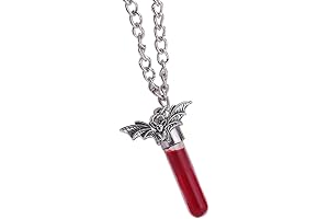 Terrors Red Blood Bottles Necklaces Halloween Spiders Choker Vampire Bats Necklace