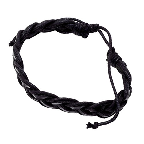 【LEATHER SET BRACELET】レザー 革 ブレスレット 3本 セット 重ね付け フリーサイズ シンプル ;AMBR-410