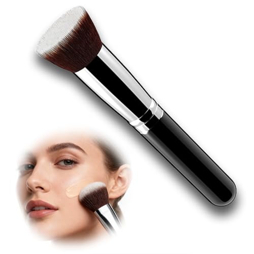 Jetstream Pinceaux Maquillage, Pinceau Fond de Teint, Pinceau Blush Contouring Professionnel, Convient Aux Cosmétiques Liquides, Crème, Poudre, pour Polissage, Pointillé, Anticernes