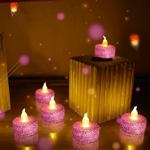 Velas LED de té parpadeantes para aniversarios románticos y compromisos 4