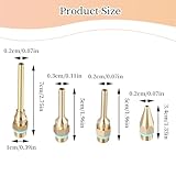 4-Pack Hot Glue Gun Nozzle Set - Copper Tips for DIY, Crafts & Repairs, 2.0 x 32 mm, 2.0 x 50 mm, 3.0 x 50 mm, 2.0 x 70 mm Nozzles - for Crafters & Professionals - Image 3