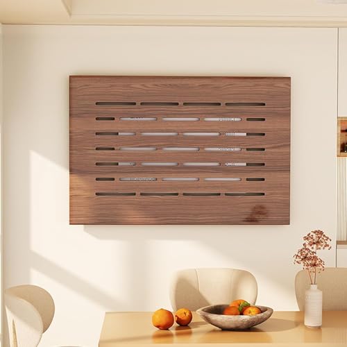 Wall-Mounted Breaker Box Cover - Decorative Fuse Box Cabinet, Yellow, 60x50cm (23.6x19.7in) - Stylish Electrical Panel Hideaway for Living Room & Office