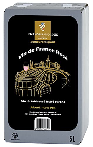Vin de Table Rosé en Cubi de 5 litres - Vin de France
