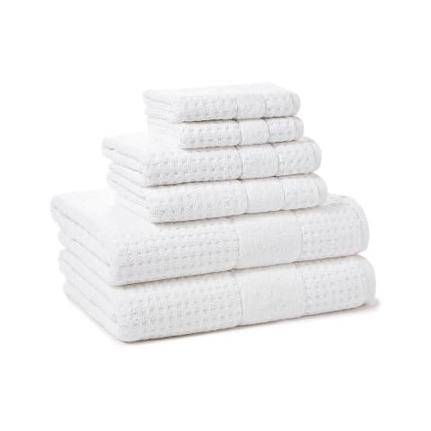 Kassatex Turkish Hammam Collection Towels, Hand Towel - White Cover