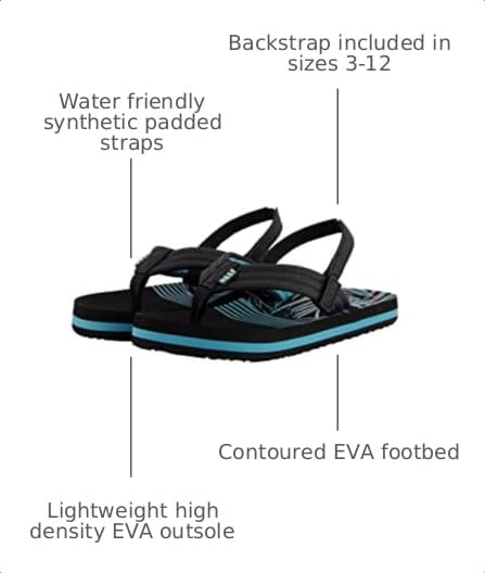 Image of REEF Boys Toddler /Little Kid Ahi Beach Flip Flop, Soft Cushion Footbed, Water Friendly