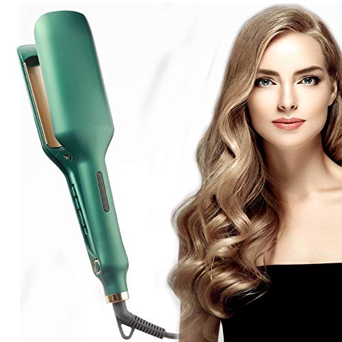 Hair Waver Iron, Anti-Scalding Hair Crimper Iron, Ceramic Hair Crimpers and Wavers with 5 Temperatures 180â„‰-450â„‰, Crimper Hair Iron 1 Inch Deep Beach Waver Curling Iron for Short/Long Hair