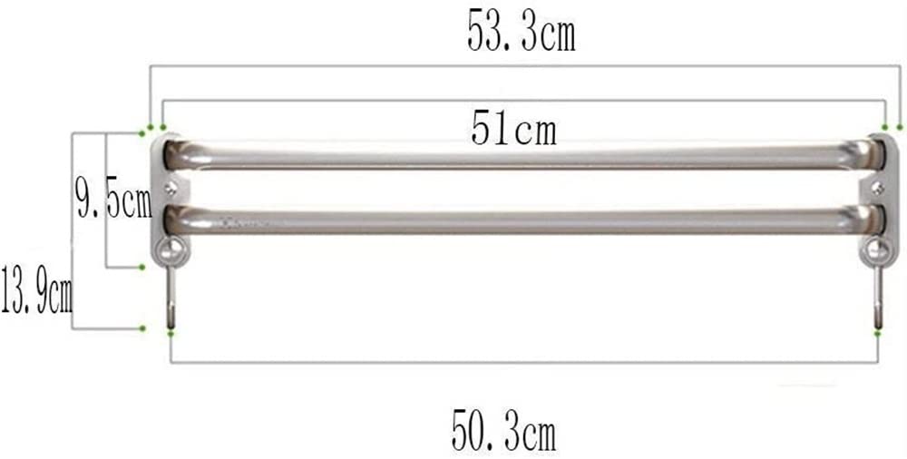 Habrur Toallero baño Pared Toallero De Baño Espacio Aluminio Montado En La Pared Toallero Toallero Toallero De Baño Torre Percha Toalleros de baño Pared