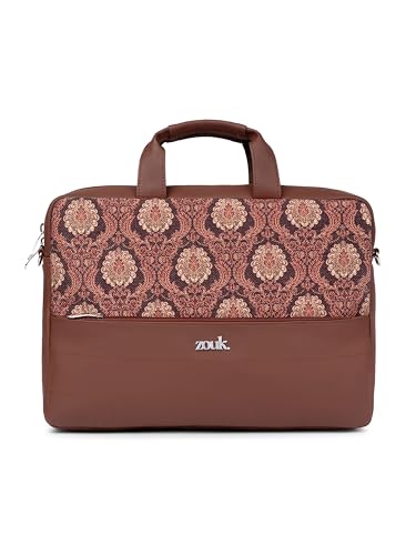 Image of ZOUK Arin Laptop Bag | Slim & Stylish Laptop Bag for Women Office Use | Fits 15.6+ Inch Laptop | Padded Compartment Fits up to 17 Inch Laptop | Water-Resistant | Lightweight