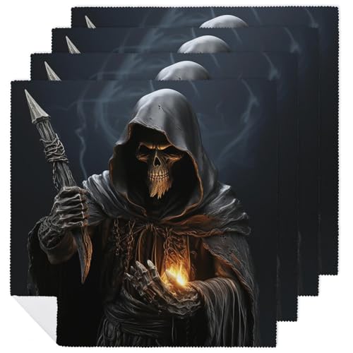 Servilletas de Tela Grim Reaper 4 piezas miniatura 1