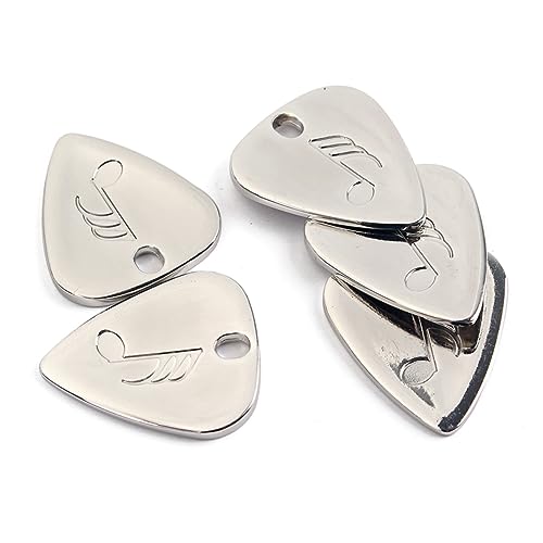 BIUDECO Púa De Guitarra De Aleación Metálica Con Forma Clásica Cómoda y Antideslizante Para...