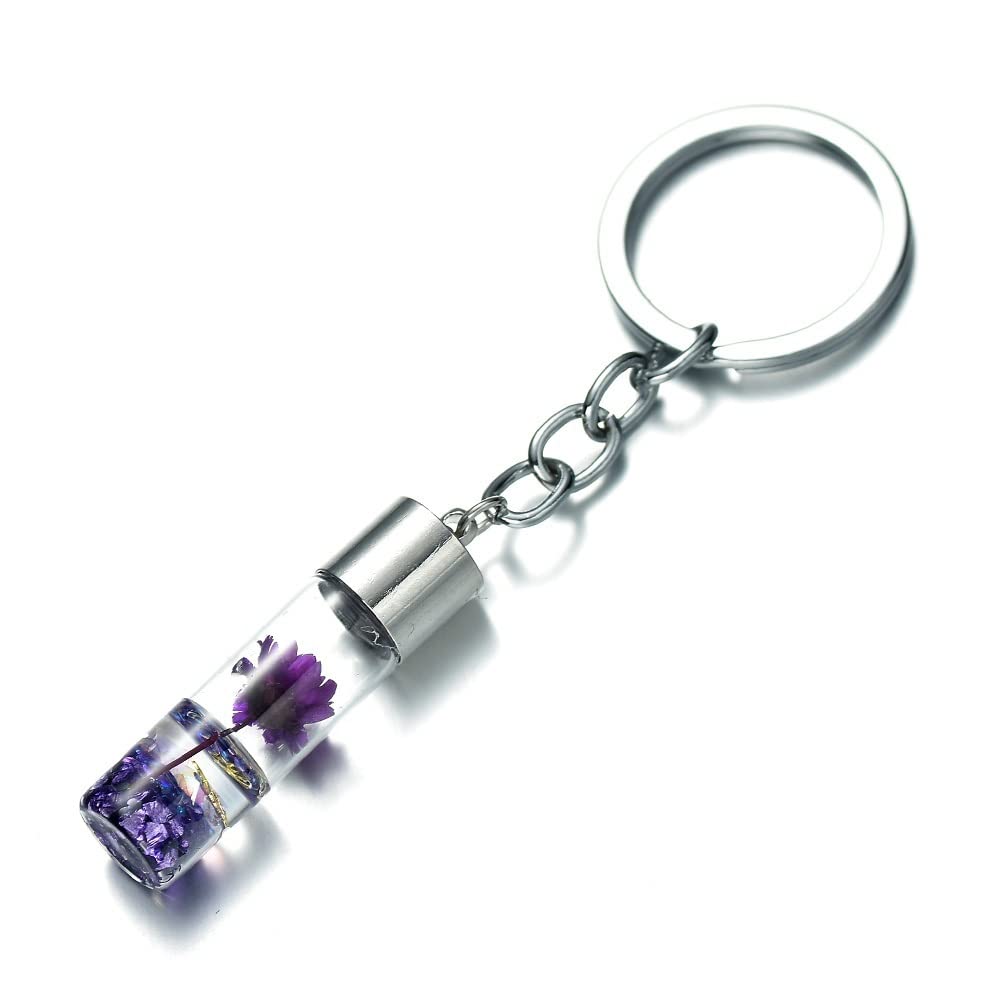 Keychain Eternal Flower élégant pour retrouver facilement vos clés de sac