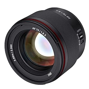 Samyang AF 75mm F1.8 Lens for Fujifilm X, Black