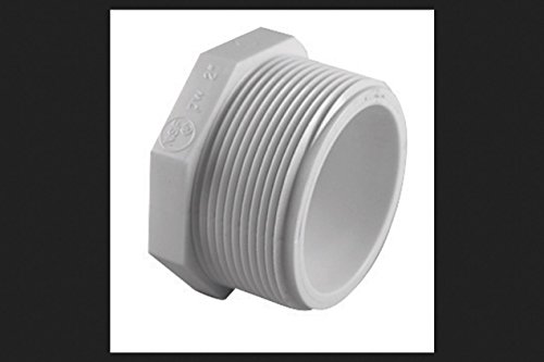 Charlotte - Enchufe para tuberías (40 unidades, 2,5 cm), color blanco