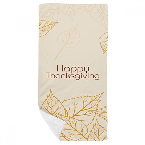 Serviette de bain Thanksgiving drap de toilette motif feuille