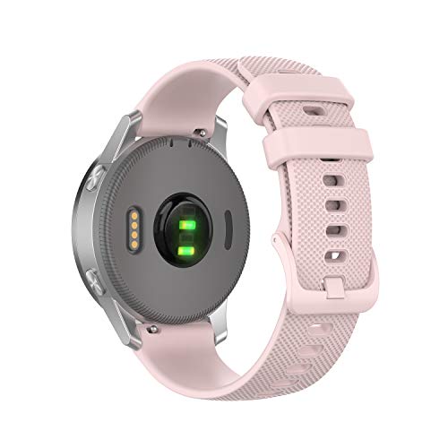 Chofit Bracelets compatibles avec Garmin Venu 3S/Venu 2S, Bracelet de Sport en Silicone Souple 18mm pour Montre Intelligente Venu 2S 40mm/Forerunner 255S/255S Music 41mm (Rose)