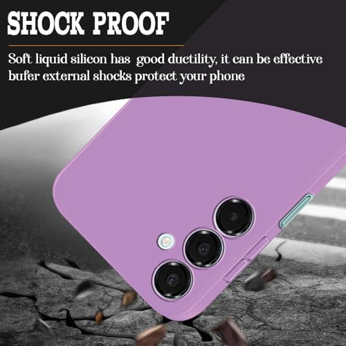 Image of Back Cover for Samsung Galaxy A16 5G / A16 4G | Full Camera Protection | Premium Liquid Silicon Case | Flexible Bumper Case for Samsung Galaxy A16 5G / A16 4G (Purple)
