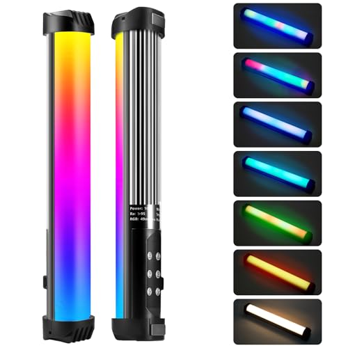 Luz de fotografia de tubo RGB para vlogs de Tik Tok y videos en casa