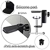 2 Pack Desk Clamp Metal Table Mounting Clamp for Microphone Arm Stand Table C Clamp Desk Table Mount Clamp for Monitor Mount Stands Workstation #2