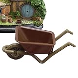Wgoihd Chariot de Maison de Miniature | Jouet brouette Miniature | Modèle d'outil de Ferme d'émulation Jouets de Construction de Poche Accessoires de Chariot pour Figurines d'action