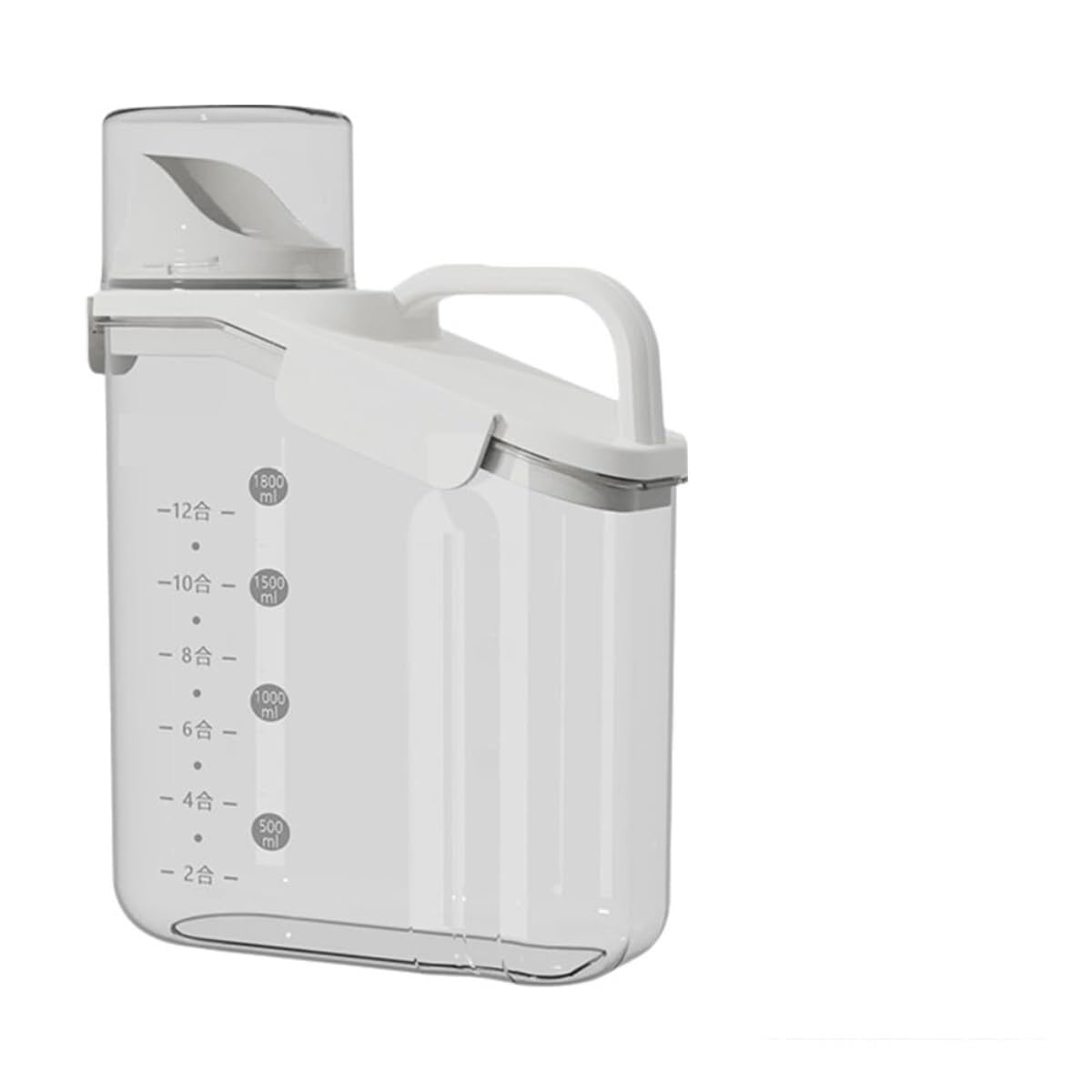 CVdrtyED Dry Food Cereal Dispenser Cereal Dispenser Dry Food Airtight Container Kitchen Storage Pantry Rice Container(White,2000ml)