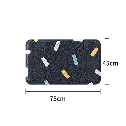 Tapis de bain antidérapant bleu texturé doux sécurité douche - 6