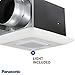 Panasonic WhisperCeiling Bathroom Exhaust Fan with Dimmable LED Light, 110-130-150 CFM, FV-1115VQL1