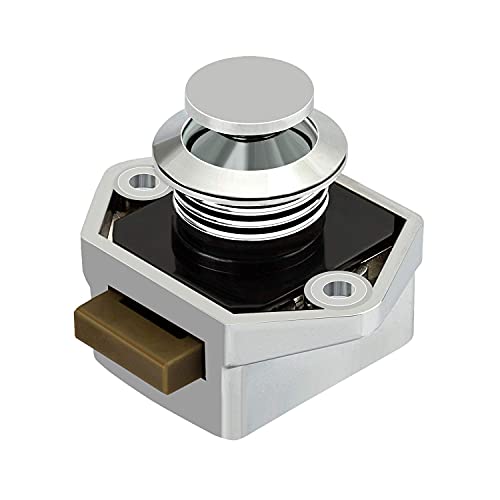 LESOLEIL Drukknopvergrendeling Duwdeurvergrendeling - voor Ship Yacht Horsebox Camper Van RV Motorhome Caravan Chrome 5… - Image 8