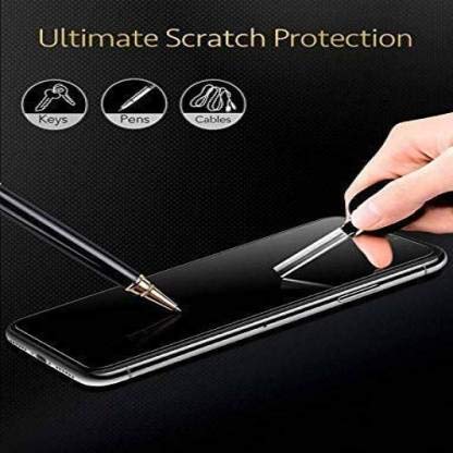 Image of Screen Protector for Realme X3 (Black) Tempered Glass Edge-to-Edge 6D Screen Guard With Installation Kit