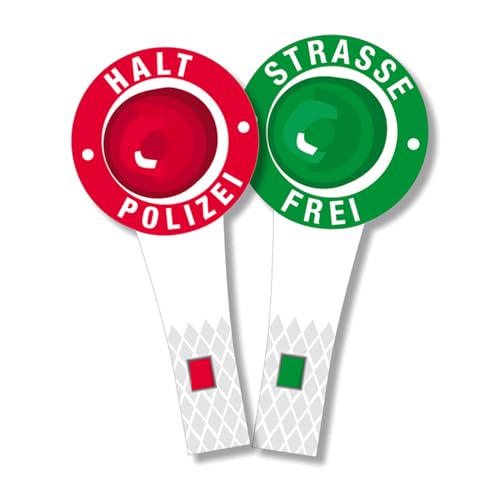 DH-Konzept Polizeikelle aus Pappe 6 Stk.