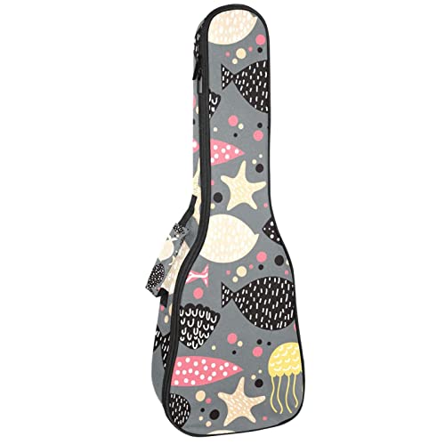 Ukulélé de concert sac à dos robuste avec housse de rangement pour soprano