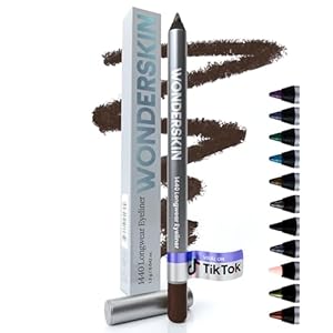 Wonderskin Eyeliner Pencil, 1440 Longwear Brown Eyeliner Pencil – Waterproof, Sharpenable & Smudge Proof
