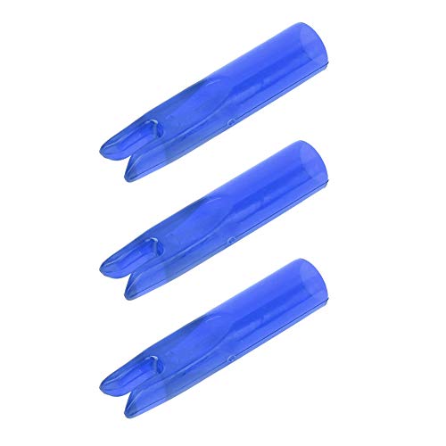 XHIKOWAT Portable Plastic Bow Rocket Nock Accessories Durable Plastic Archery Practice for 6mm Shaftment Red Green Blue 50pcs (Blue), XHIKOWATs5gmf9e01d-13