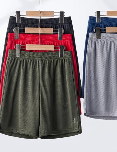 Image of Liberty Pro 5 Pack Youth Boys Athletic Mesh Basketball Shorts