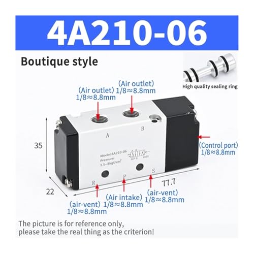Régulation d'air stable et durable : distributeur pneumatique 4A120-06
