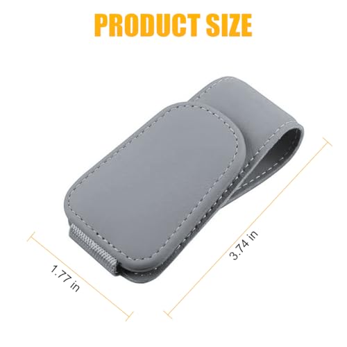 Image of AICEL Sunglasses Holders for Car Sun Visor, Leather Eyeglasses Hanger Mounter, Magnetic Glasses Holder and Ticket Card Clip, Auto Interior Accessories Universal for SUV Pickup Truck