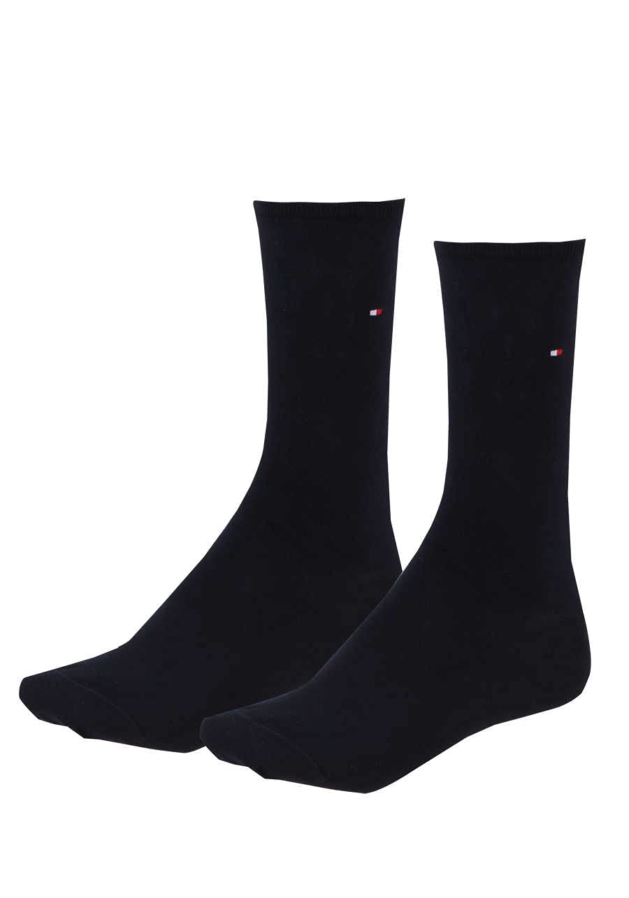 TOMMY HILFIGER Damensocken Doppelpack blau Größe 35-38