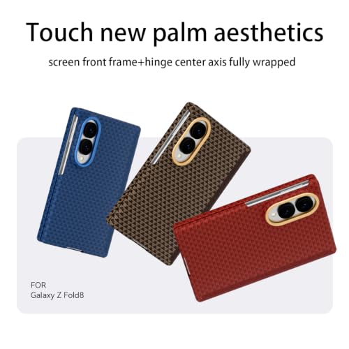 CFCKOS for Samsung Galaxy Z Fold 8 Case, Slim Magnetic Protective Cover with Front Wide Screen Frame & Full Hinge Protection, Military Grade Drop Protection (Chic Gold) by CFCKOS - Used condition - Image 2
