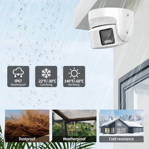 Image of 8MP 4K Panoramic IP Camera, DS-2CD2387G2P-LSU /SL 4MM Hik-Original, 24 /7 Color Vision, 130dB WDR, AI Human /Vehicle Detection, IP67 Weatherproof & Active Deterrence, International Version