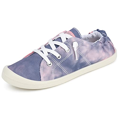 Image of JENN ARDOR Women's Low Top Canvas Slip On Sneaker Comfort Casual Shoes Walking Flats