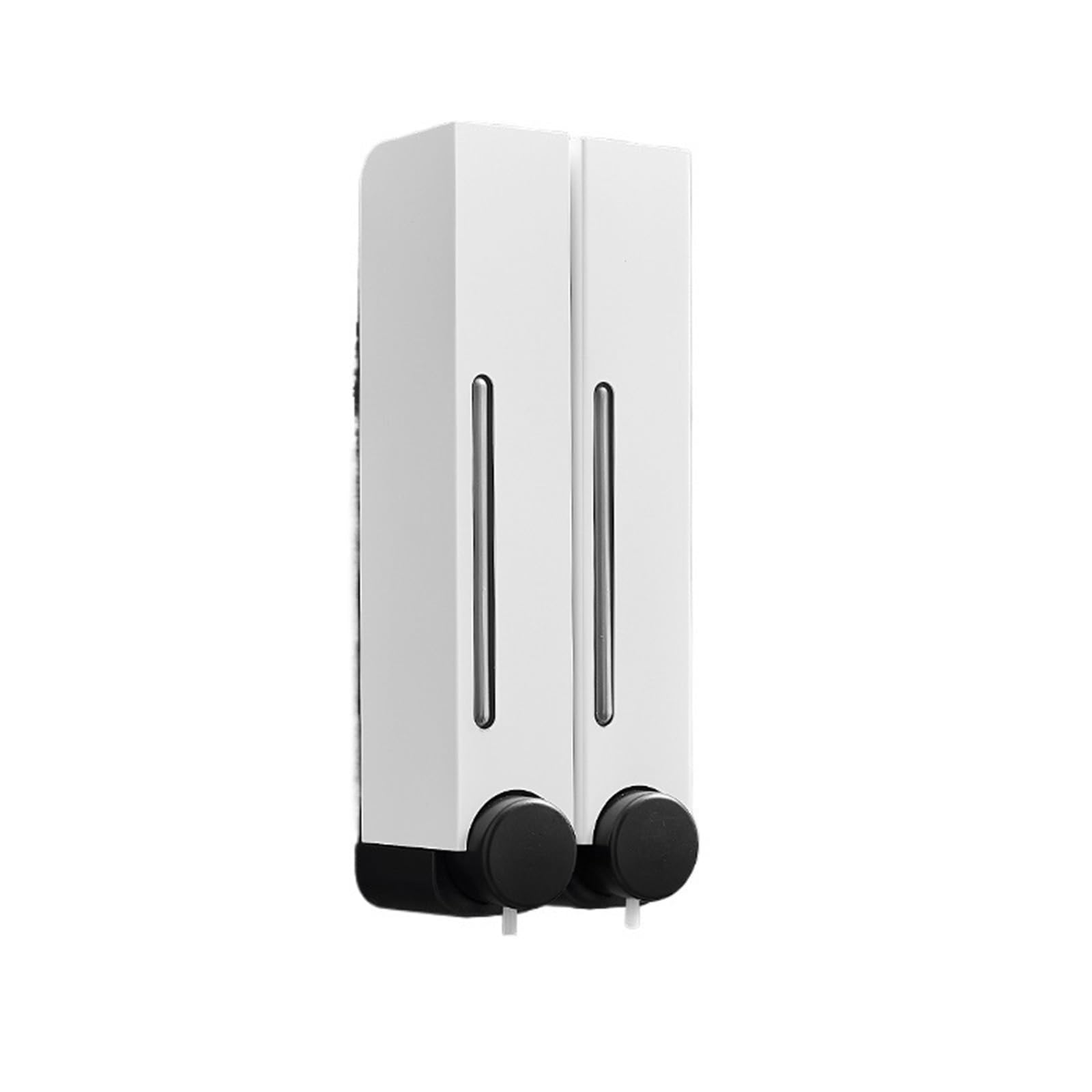 Dispenser Di Sapone Dispenser di sapone a doppia testa in acciaio inossidabile for uso domestico, bottiglia lozione da parete for bagno dell'hotel