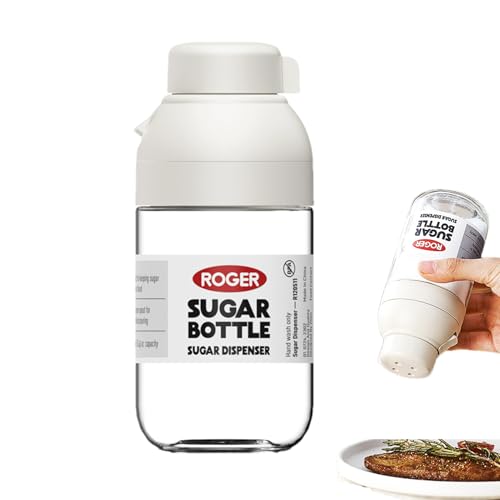 Botella de sal de condimento, dispensador de pimienta - Botellas de condimento Salero transparentes - Innovador control de sal, botella de cocina sellador para acampar al aire libre, cocina