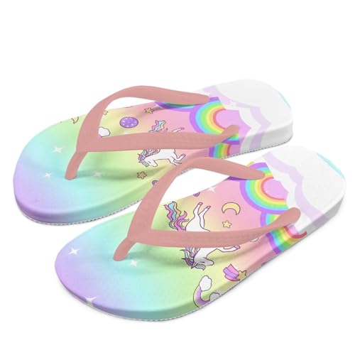 Girls Boys Cartoon Flip Flops Sandals Kids Water Shoes Thong Beach Slides Slip-on Quick Dry - Main Image